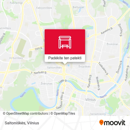 Saltoniškės žemėlapis