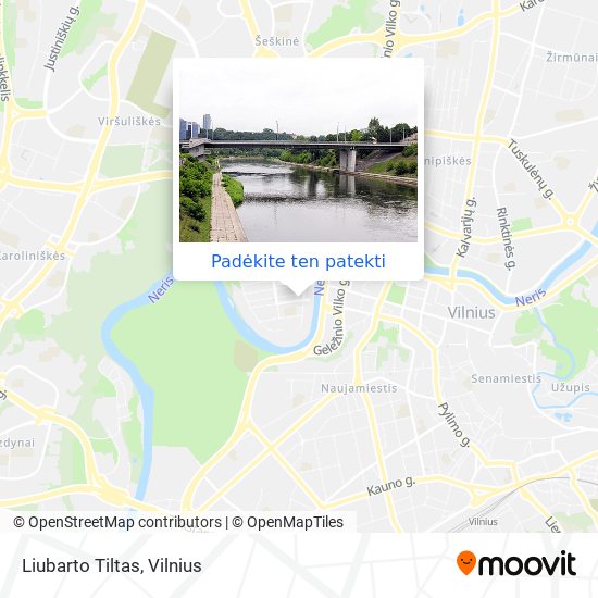 Liubarto Tiltas žemėlapis