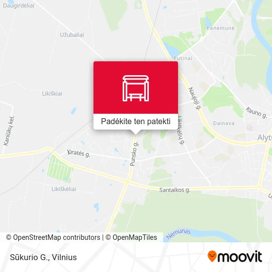 Sūkurio G. žemėlapis