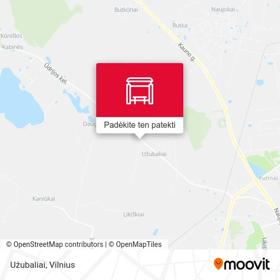 Užubaliai žemėlapis