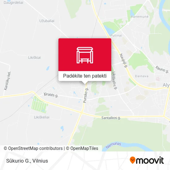 Sūkurio G. žemėlapis