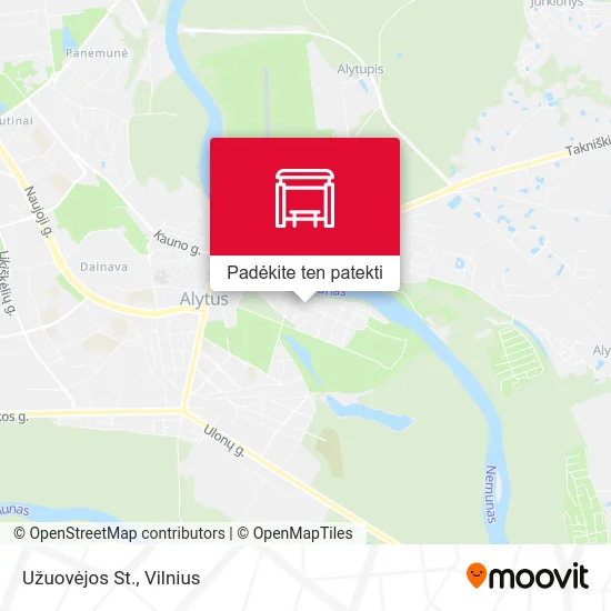 Užuovėjos St. žemėlapis