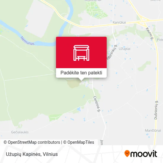 Užupių Kapinės žemėlapis