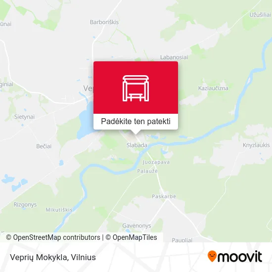 Veprių Mokykla žemėlapis