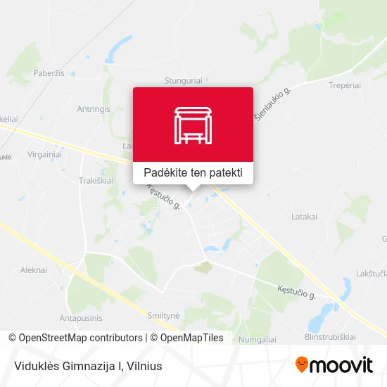 Viduklės Gimnazija I žemėlapis