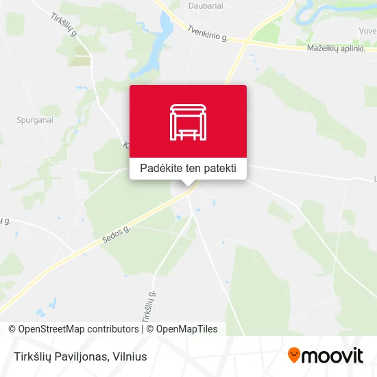 Tirkšlių Paviljonas žemėlapis