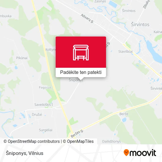 Šniponys žemėlapis