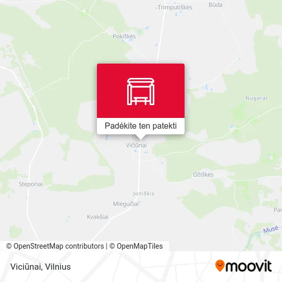 Viciūnai žemėlapis