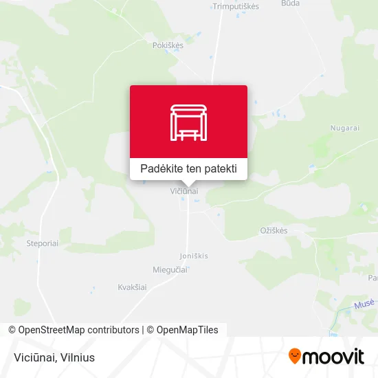 Viciūnai žemėlapis