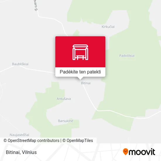 Bitinai žemėlapis