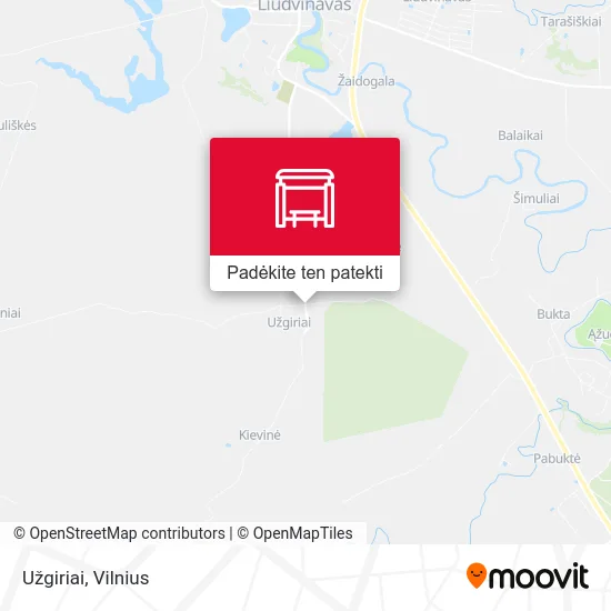 Užgiriai žemėlapis