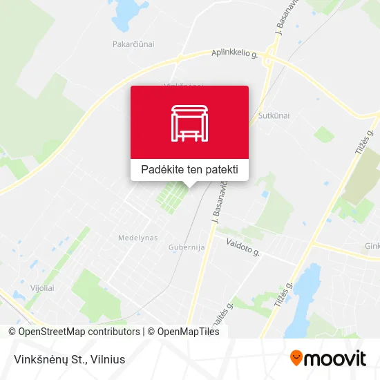 Vinkšnėnų St. žemėlapis