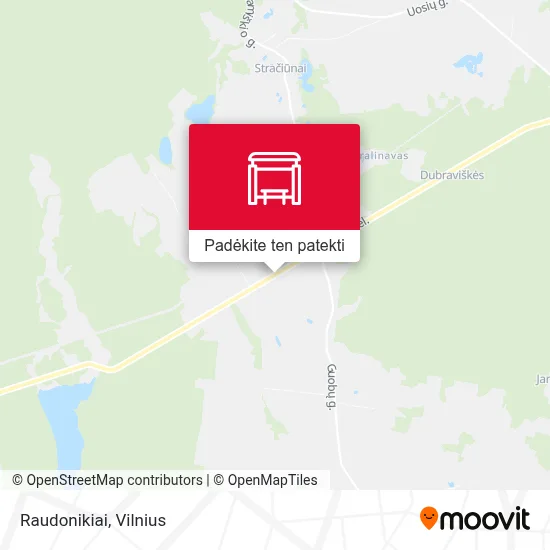 Raudonikiai žemėlapis