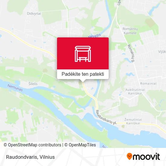 Raudondvaris žemėlapis