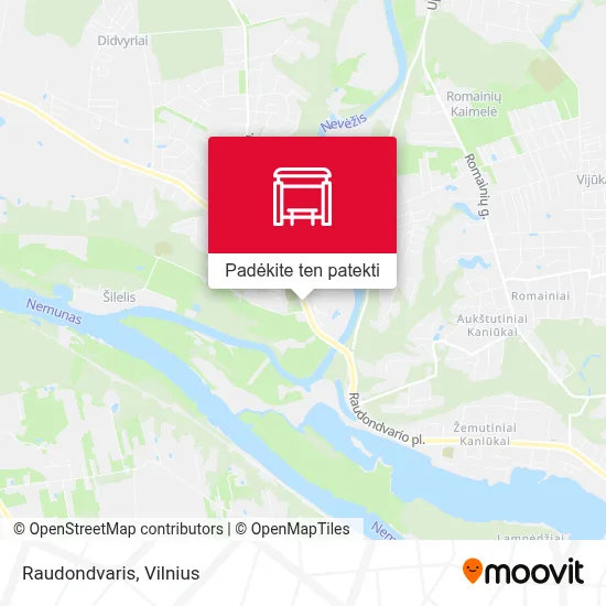 Raudondvaris žemėlapis