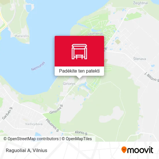 Raguoliai A žemėlapis
