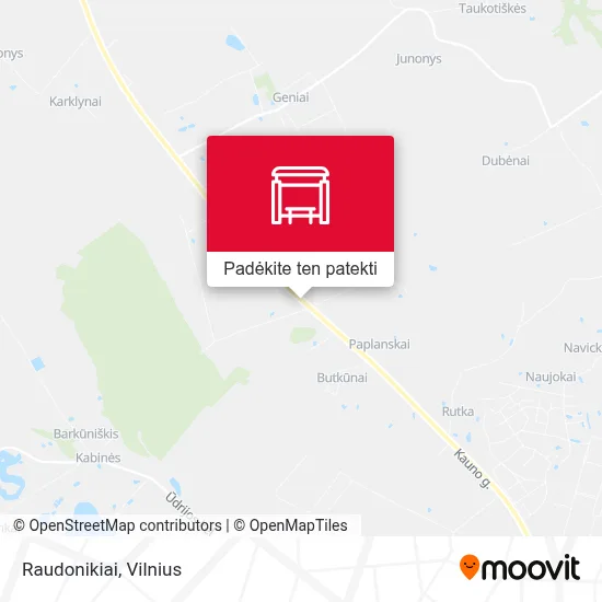 Raudonikiai žemėlapis