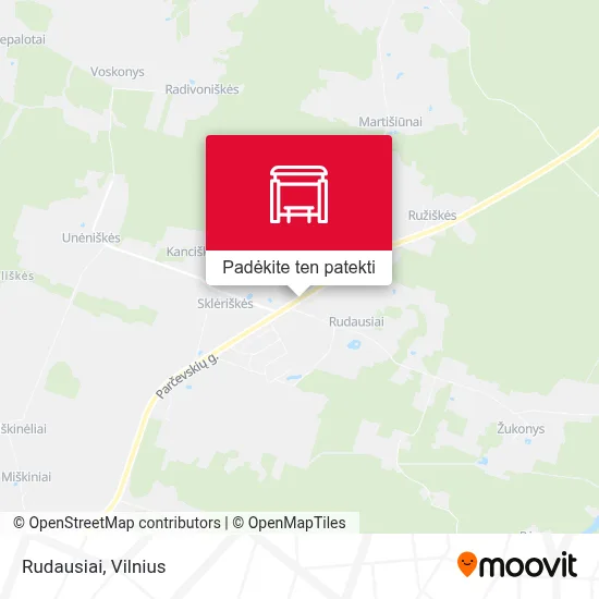 Rudausiai žemėlapis