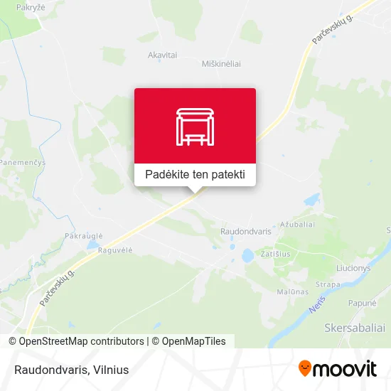 Raudondvaris žemėlapis