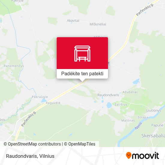 Raudondvaris žemėlapis
