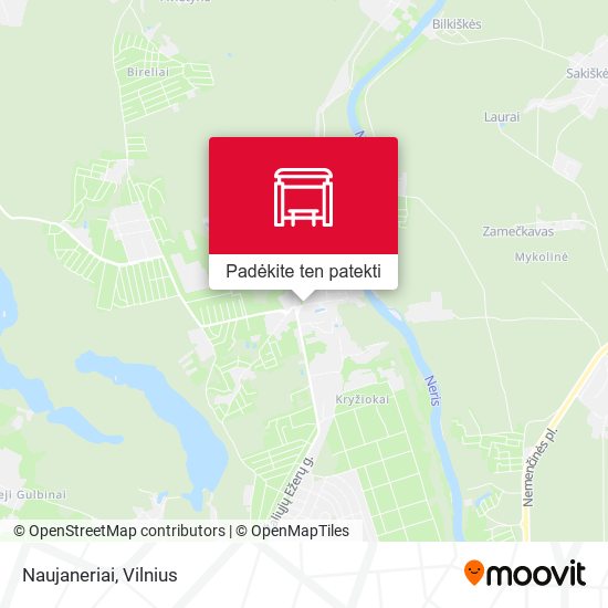 Naujaneriai žemėlapis