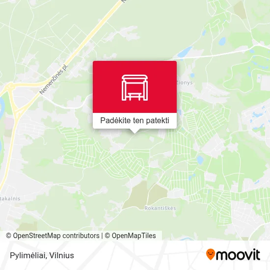 Pylimėliai žemėlapis