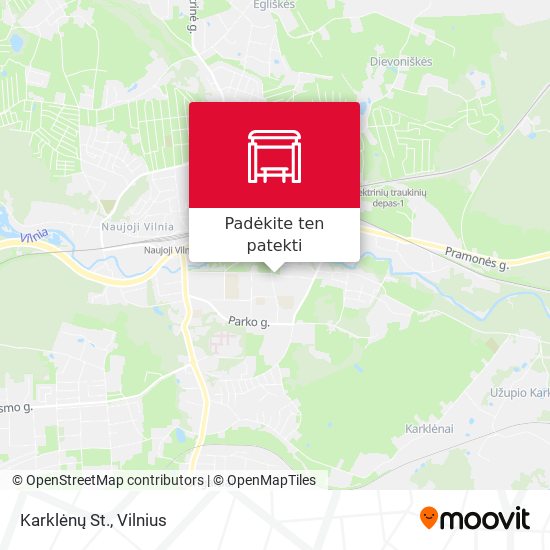 Karklėnų St. žemėlapis
