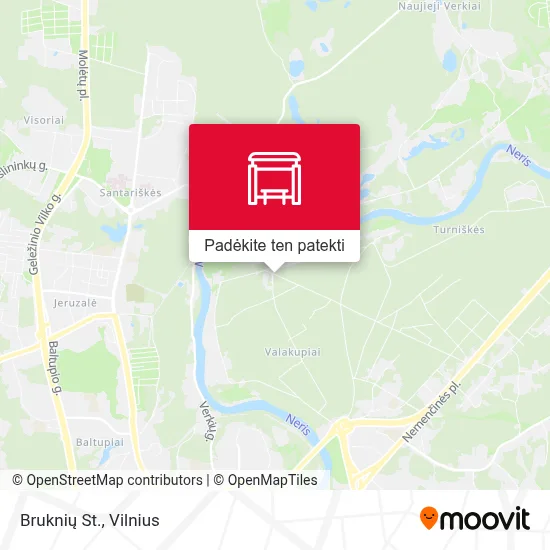 Bruknių St. žemėlapis