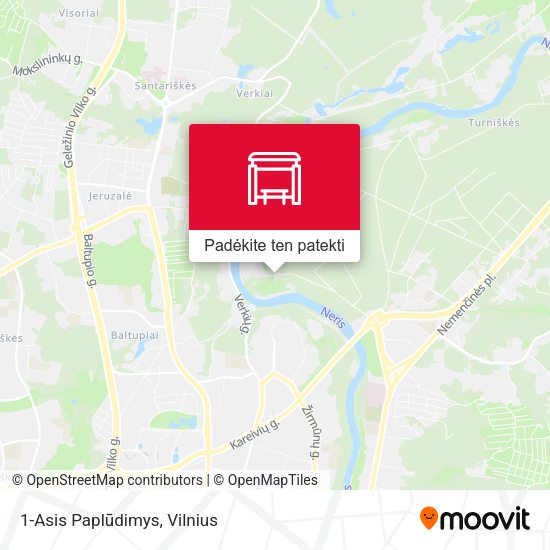 1-Asis Paplūdimys žemėlapis