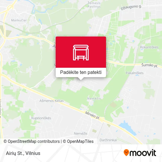 Airių St. žemėlapis