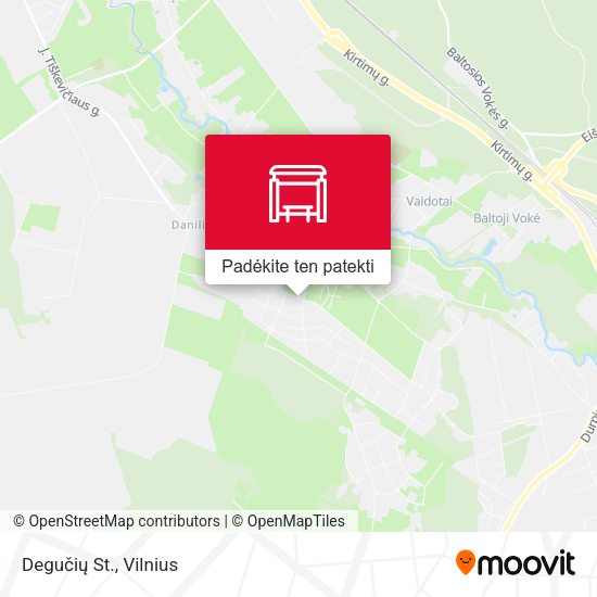 Degučių St. žemėlapis