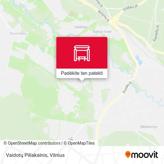 Vaidotų Piliakalnis žemėlapis