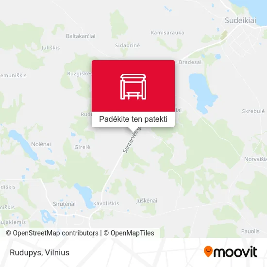 Rudupys žemėlapis