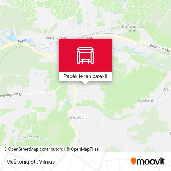 Meškonių St. žemėlapis