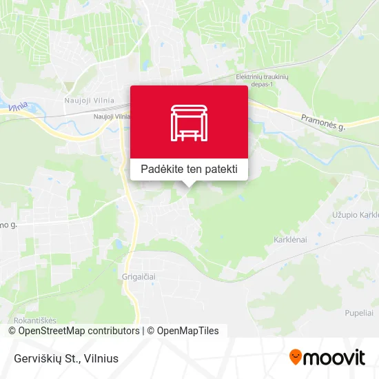 Gerviškių St. žemėlapis