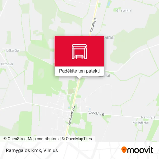 Ramygalos Kmk žemėlapis