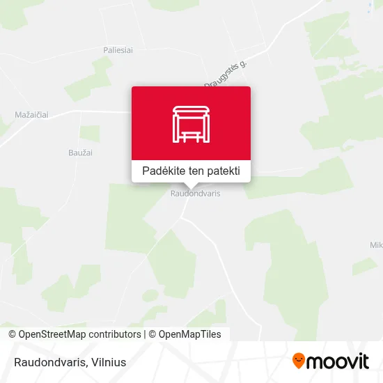 Raudondvaris žemėlapis