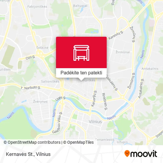 Kernavės St. žemėlapis