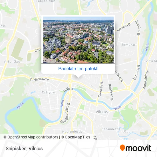 Šnipiškės žemėlapis