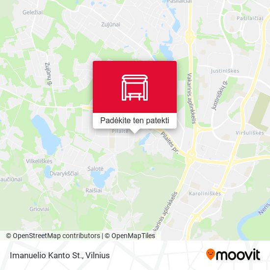 Imanuelio Kanto St. žemėlapis