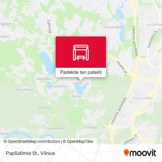 Paplūdimio St. žemėlapis