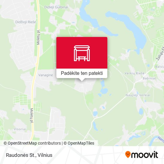 Raudonės St. žemėlapis