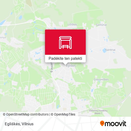 Egliškės žemėlapis