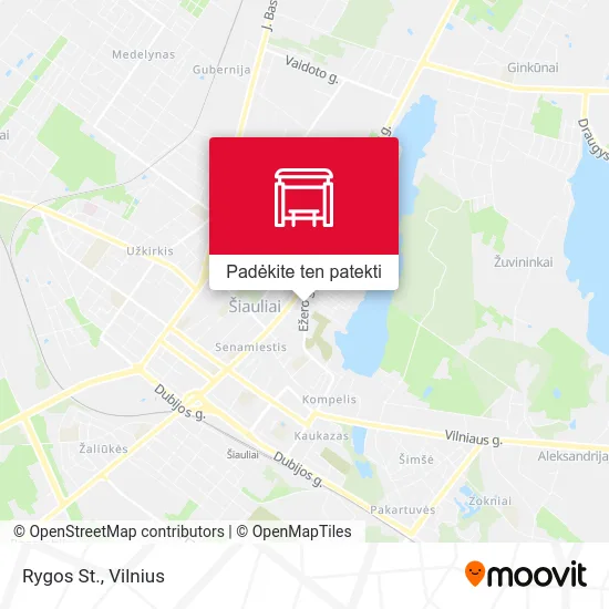 Rygos St. žemėlapis