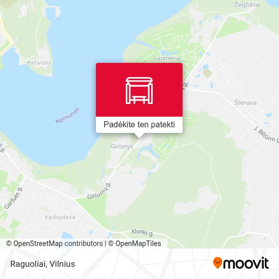 Raguoliai žemėlapis