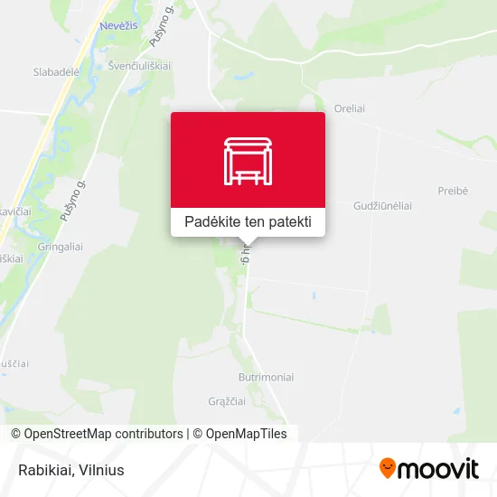 Rabikiai žemėlapis