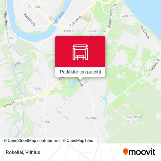 Rokeliai žemėlapis