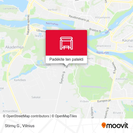 Stirnų G. žemėlapis