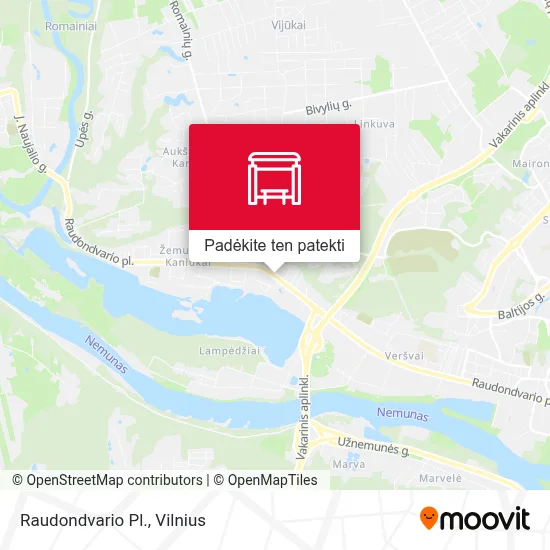 Raudondvario Pl. žemėlapis