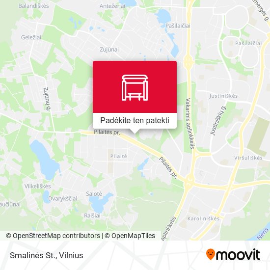 Smalinės St. žemėlapis
